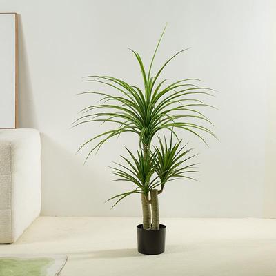 仿西真龙血树绿植家居客厅装YJ-00123饰摆件大型落假植物盆树栽地
