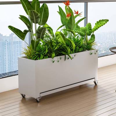 镀板花箱托水盘室内外阳台81012楼锌顶露台种植箱庭院花台盘阶花