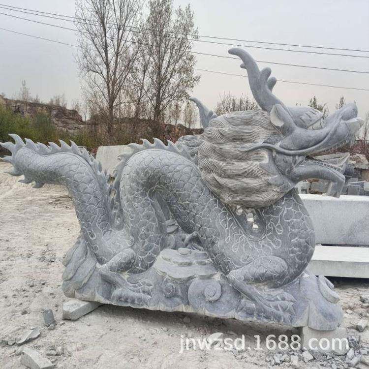 白玉雕刻龙头龟图片汉景石制雕龙AJM头吐水造厂园林石头龟造观价