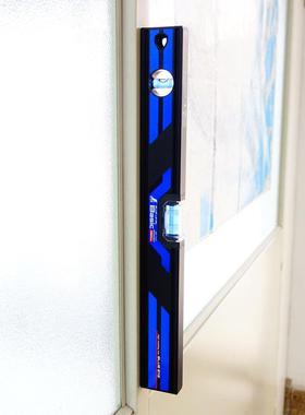 亲和定企牌高精度蓝色水尺有磁Ba鹅sHIFic铝制水测平仪靠尺7平349