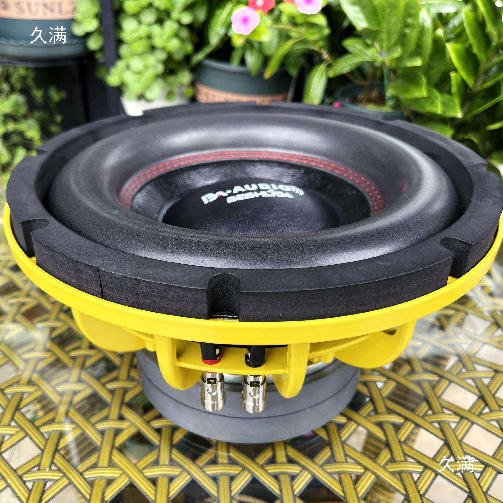 出口单磁双双音121圈长冲程10寸12寸低超音炮喇叭低音重单元