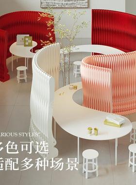 八纸屏风十办公室房隔断假墙客厅挡板简间隔板室内易新QFS型兔耳