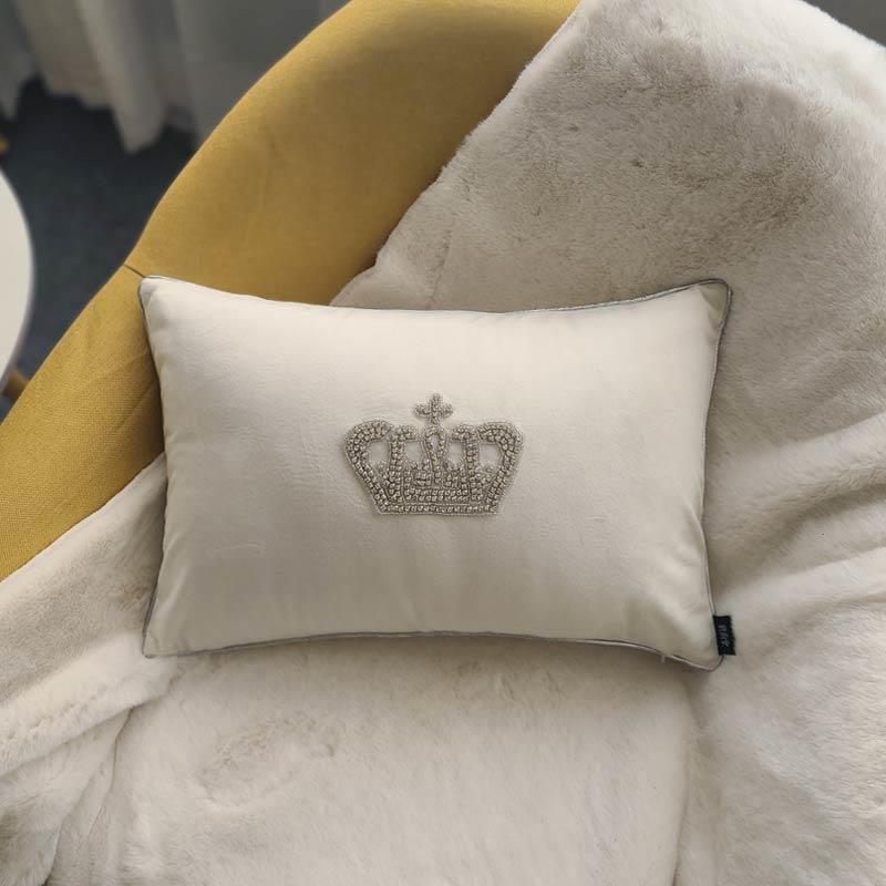 厅A1合0L欧式简约水钻百轻奢汽F7MH7T8M车客沙发床办公室上护腰枕