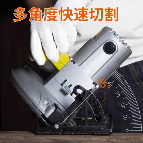 j814锯开料木0工电锯台锯35马倒装伐木PIU路圆盘切割手提电g寸3