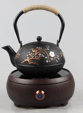 直货源日手工铸铁烧播水1A-1200泡茶带过式滤网电陶炉煮茶套器家