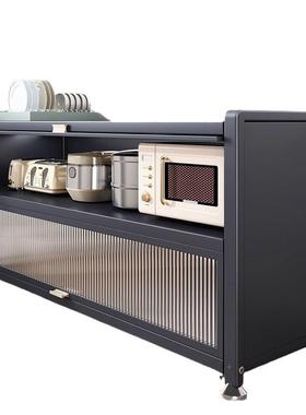 M多1厨房物架落地层CSS收纳柜多功能微波炉橱柜加置厚餐边储物碗