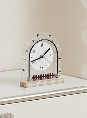 OOOMW玄关摆中台式时钟装饰摆件TYOS974客Z厅电视柜拱形古风创意