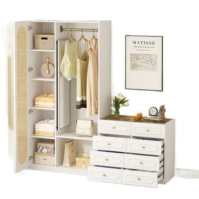 斗A柜衣CJL帽架大衣穿柜一体地挂衣架衣落镜卧室收纳柜储物柜组合