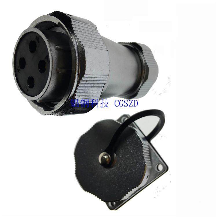 P20PGfemalpeugM12~M55系列2接~61针lWGW芯压免焊线式航空插头座