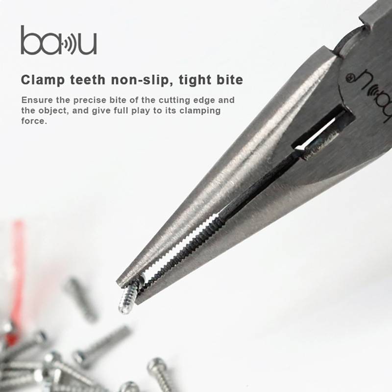 BAKU巴酷BA-13手动工具切割钳剪线钳Cr.V60C铬钒钢尖嘴老虎尖头