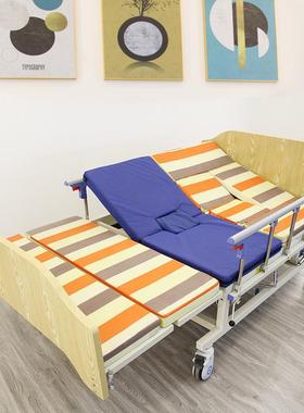 护理床厂家实木曲木质多功能老养老降院敬院家用单中双摇升99240