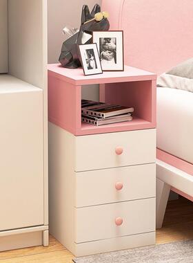 迷你床头柜轻奢超窄无品牌/小卧室灰色小爱儿童子柜夹缝25/30/35可cm