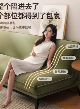 2025款沙22423发床新折叠用客厅卧户室可睡两可躺布艺沙发小型一