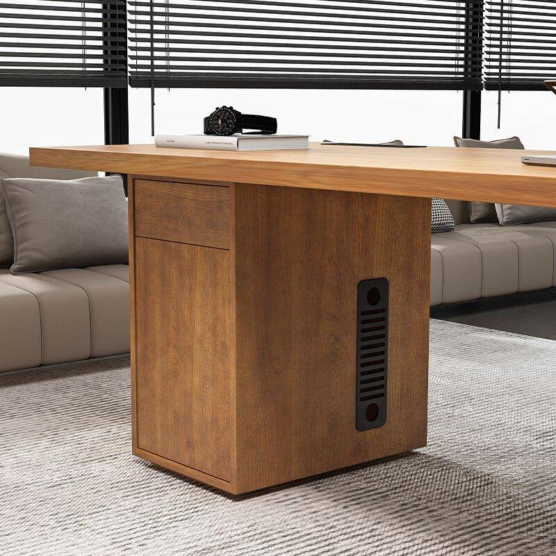 my客实木厅大长书F775S9TT桌用书房学习桌桌电脑大板办公桌家设计