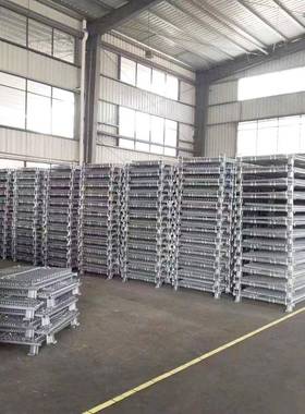 不锈钢折仓笼叠铁框STD周转笼快库递分拣框金属铁笼仓笼钢丝蝴储