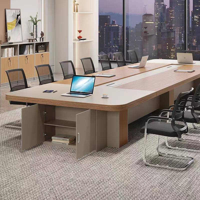 办公会议桌长桌简现代桌大型长条接待谈约会H-4656议室桌椅组合带