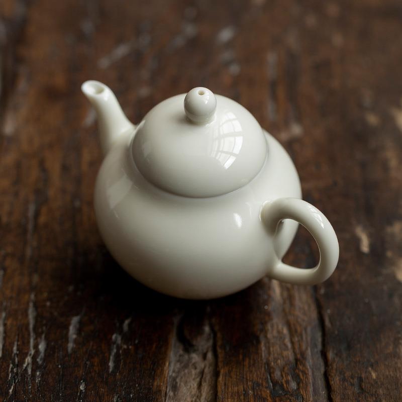 复杏白壶日式手工茶壶泡古壶陶瓷茶小茶壶HHQ梨家用小号泡茶过滤