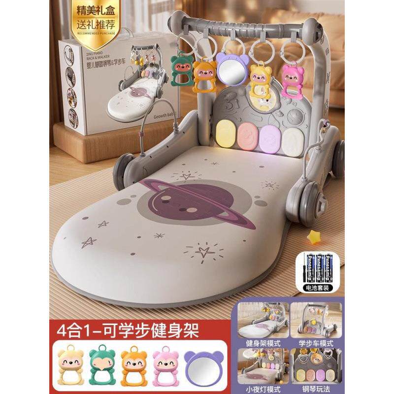 踏钢琴婴儿玩1具脚0-岁健10063668身架器早教男女-宝宝36个月