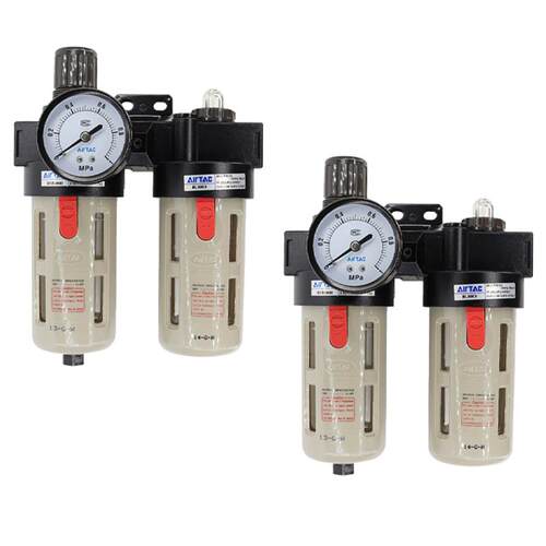 亚德客原装油-水分248离器两联件BC02000/3000/4F00带接头调压过