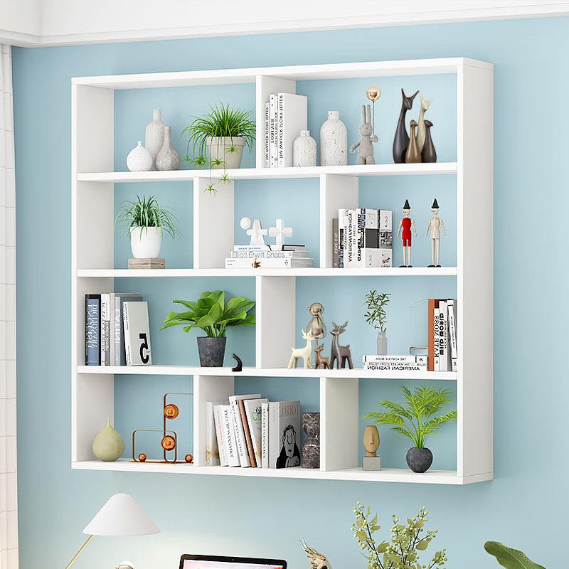 收实木书纳10011054架墙上置物架壁挂储物挂墙书柜墙面墙式壁柜子