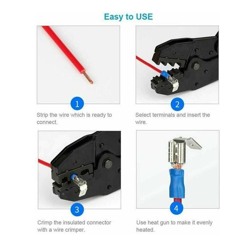 端1200cps盒RKI装冷压端子套装18款橡线胶预绝缘连接器压子组合