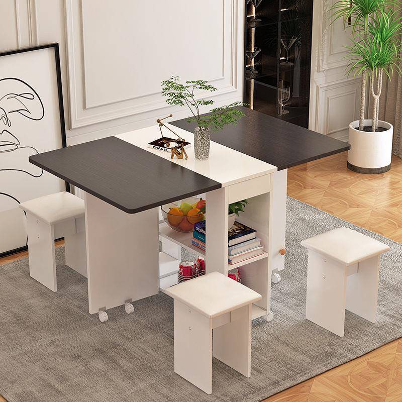 折叠子餐桌家用小户桌型型4人经济吃饭桌厂家直供圆形桌简易移折