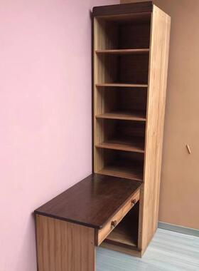 全800-1200实红檀木两门书柜儿童三门书木书房柜电书柜脑桌客厅办