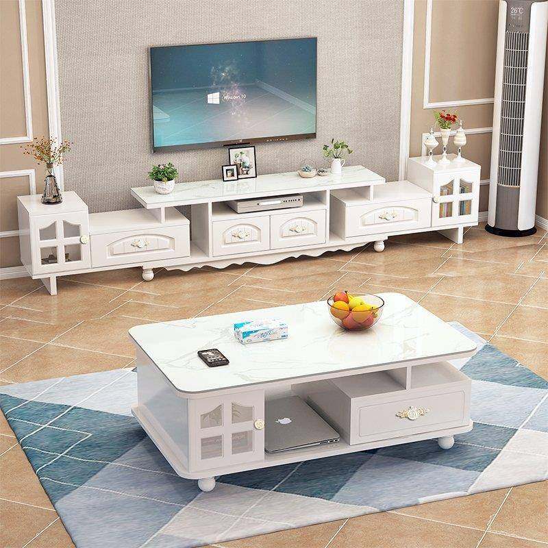 代加墙长电视柜茶几组厅264合现简约小户型柜子客边柜伸缩柜机柜,住宅家具,茶几+电视柜,淘宝优惠券,粉丝福利购,淘宝优惠卷