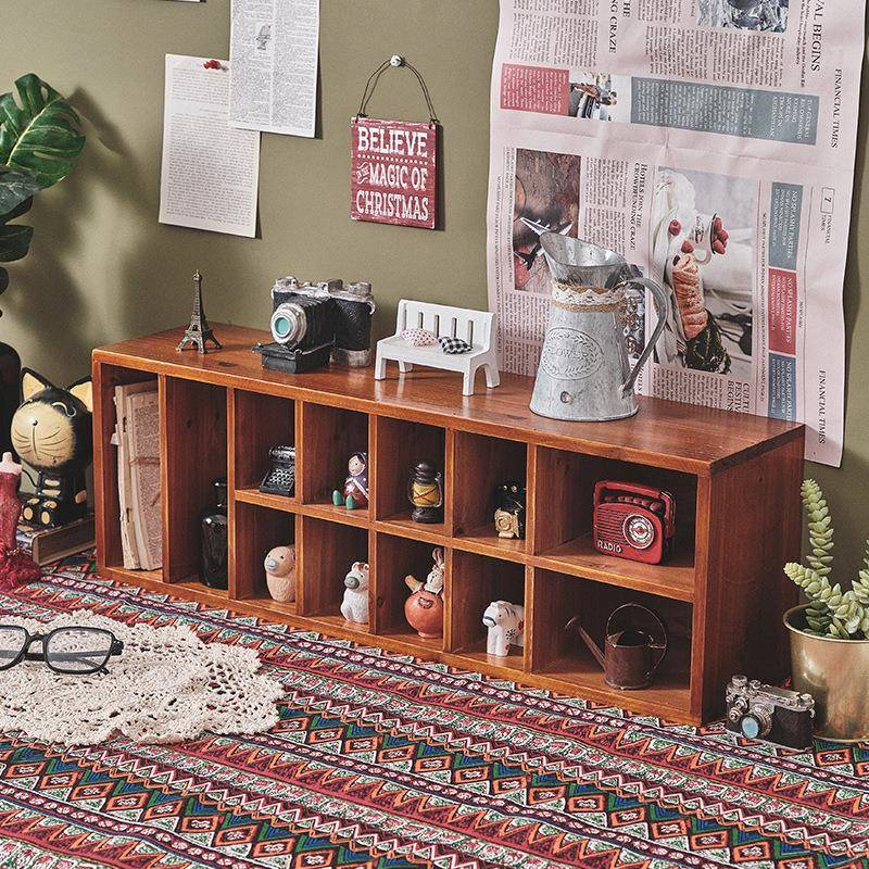 PK7学生宿舍桌面收盒木质摆件手账纳置JLSF物理架多功能抽屉格子