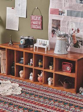 PK7学生宿舍桌面收盒木质摆件手账纳置JLSF物理架多功能抽屉格子