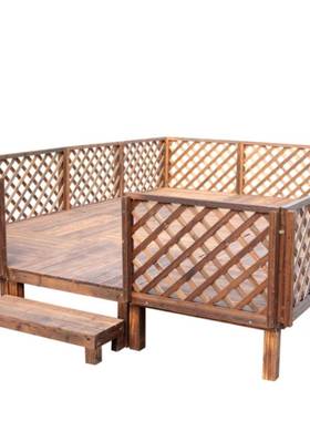 碳化防腐木地板实木可观KPO动婚庆移别花园墅庭院木榻榻米景平台