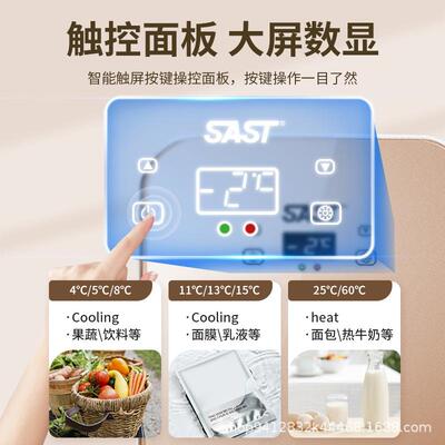 SAST载迷小冰你箱车车家两用801mini美妆小型专用冷母乳藏宿舍单