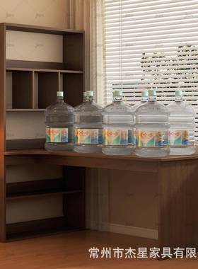 书电角脑桌简约书柜一体学生书桌转台组合家用式架写字卧室学9974