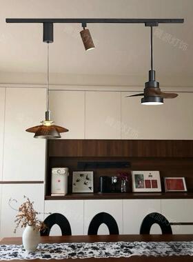 新款古风餐17791厅可升降扇风灯轨道动餐桌现移饭厅简约复古代吊