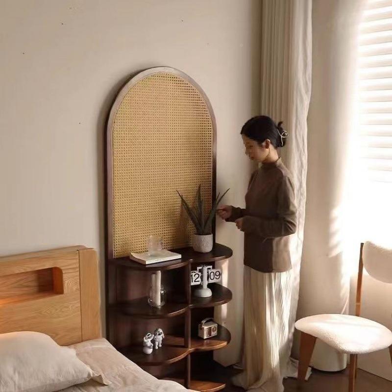 法藤编断展示屏风入户玄关正复对门墙转角柜古中式收纳置物座YCX