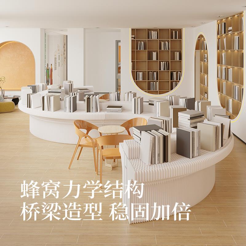 十纸示柜产品陈列柜商场市置八物展架展展会艺术创SO超意摆台展示