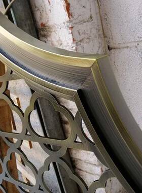 中式酒店风隔断别36396墅屏堂不锈钢金属不锈新钢厂大家玄关