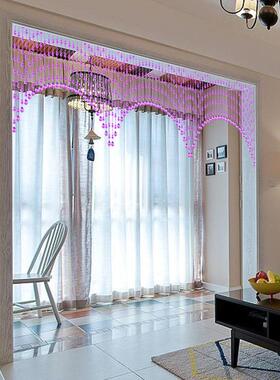 美菲水色晶葫芦F96TM688紫色红风水珠特帘帘隔断免打孔挂帘大门卫