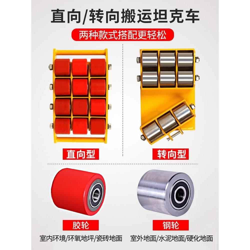 搬运车万向轮子重型设备起坦EEX移重位器地牛小坦克搬运车克地坦