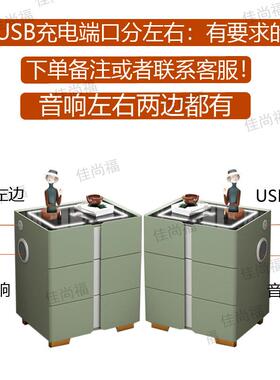 柜智能床头轻实木灯一体39667多现功能简约代无线充电音响指纹锁