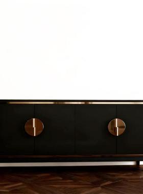 新DZO中实木电视现代约大师设计样板柜房酒店靠式墙储简物柜轻奢