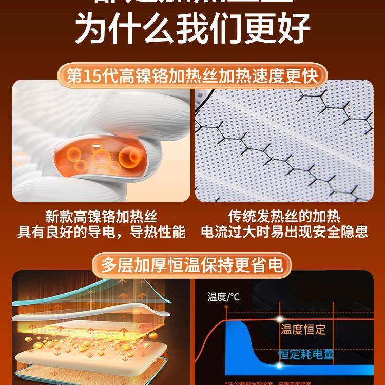 汽车加热垫坐冬季515垫腰靠一体车载座椅座电加车热垫改装后排用
