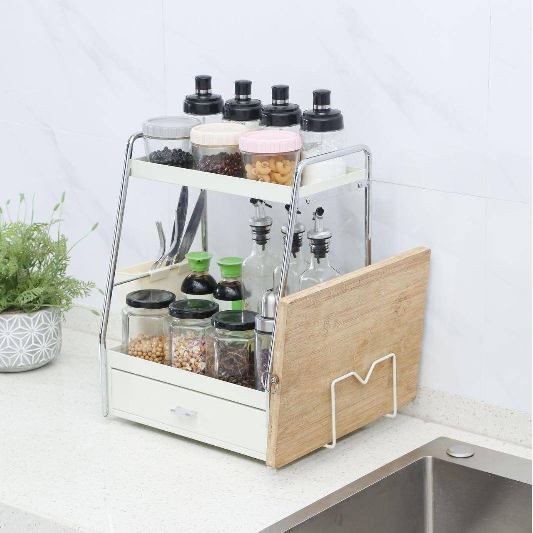 房厨无品牌/多功能置物架调料架台面多层调味品调油料家用盐味酱