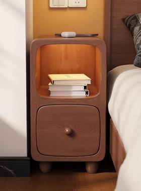 实木床物头柜小型卧室儿童智能床头XFW置收床纳柜子出租屋边架柜