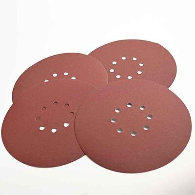 20mm植寸8孔绒砂纸圆盘气磨自沙纸背绒粘角磨机抛光片20009ZGAP腻