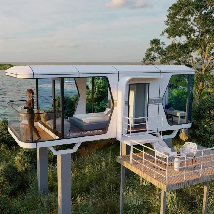 网红民宿文旅集装箱铝途太空舱适用于外贸出口