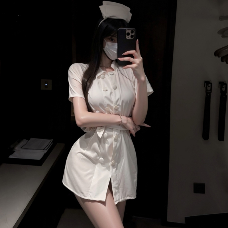 性感睡裙女刺激勾魂大尺度趣味情调护士制服