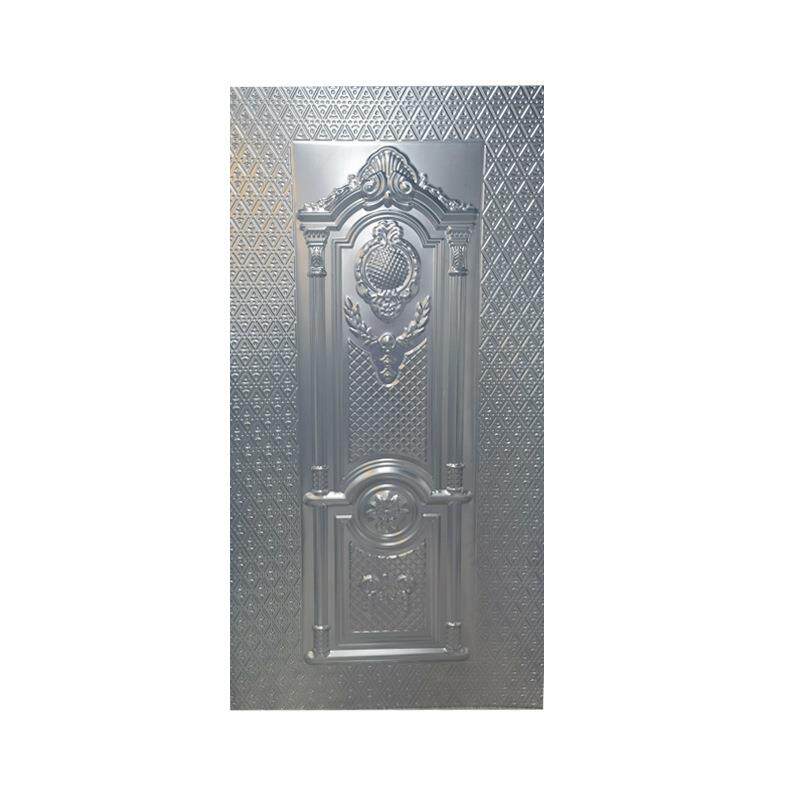 不锈钢冷轧压花门板防盗门门板可套方格外贸出口镀锌板现货供应