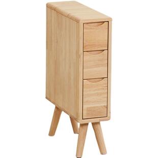 全实木超窄迷你15cm床头柜小型床边小户型极窄20厘米宽25公分