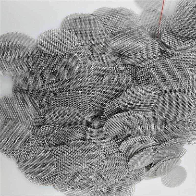 不锈钢烟斗过滤网100目助燃网片不锈钢包边滤网直径24mm圆片网